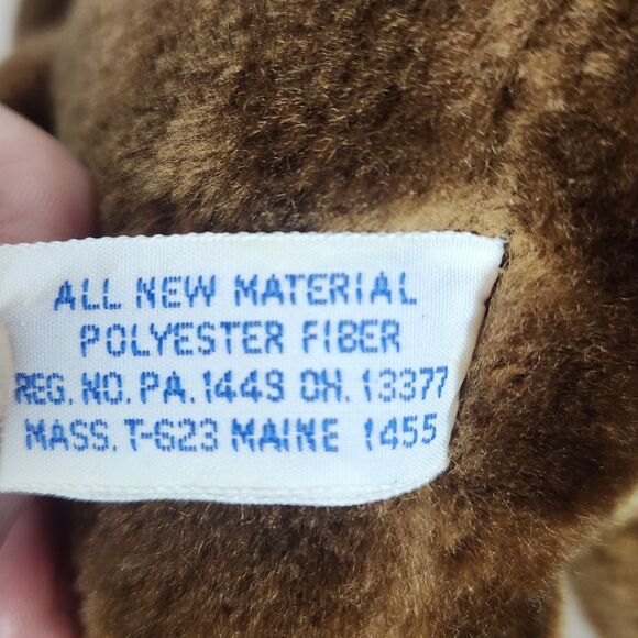 vintage monkey brown beige   Plush Vintage‎  7in sitting plastic eyes 1984 - Picture 7 of 11